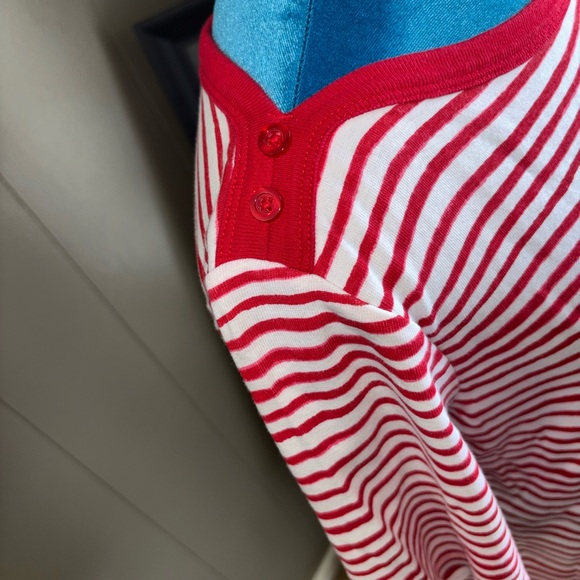 Kim Rogers Red and White Striped Top - Picture 5 of 10